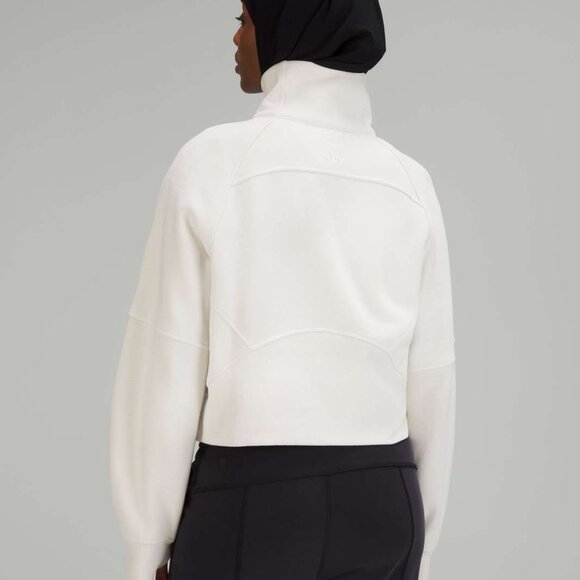 lululemon Scuba Oversized Funnel-Neck Half Zip Bone Size M/L New with Tag - Picture 4 of 5